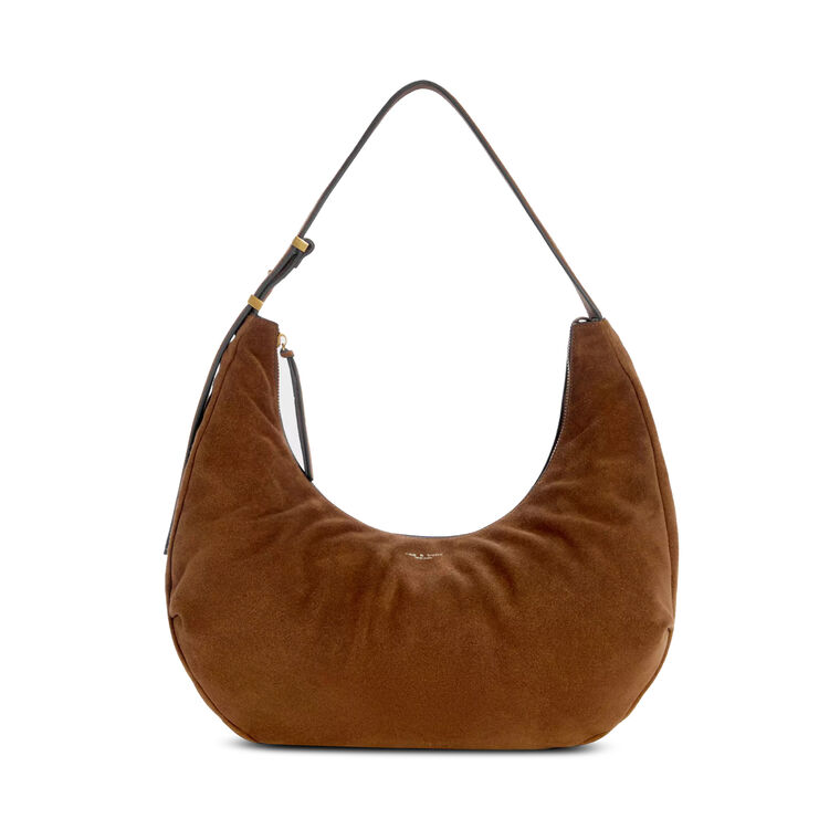 Hudson Large Suede Hobo Bag image number null
