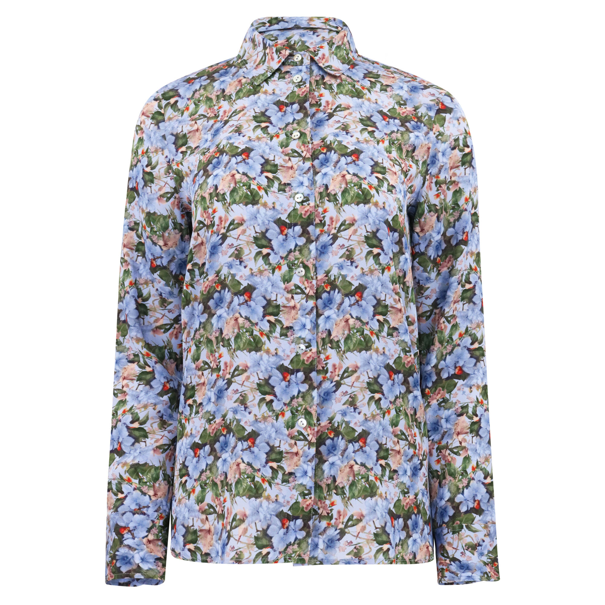 ヴィンス Vince Wild Primrose Slim Fitted Blouse レディース シャツ トップス Pacific Vince Wild Primrose Slim Fitted Blouse Pacific SM at Amazon