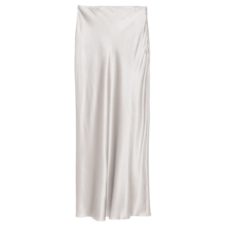 Chantel Silk Bias Maxi Slip Skirt image number null