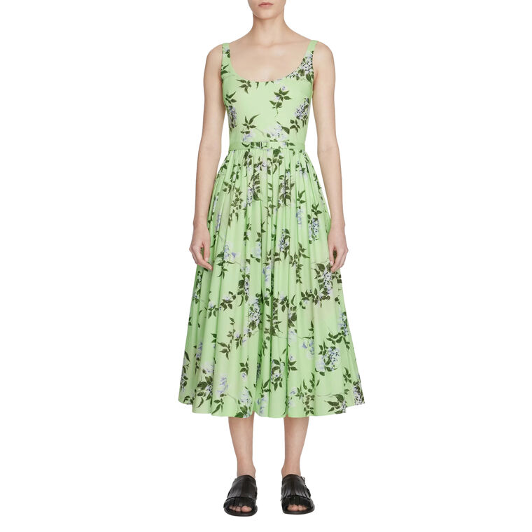 Eglantine Sleeveless Cotton Midi Dress image number null