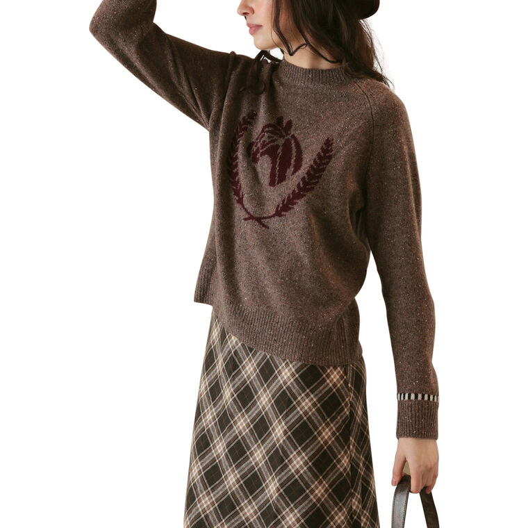 Colt Cashmere Sweater With Horse Graphic image number null