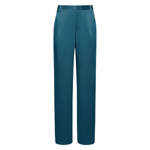 Satin Relaxed Pleated Pant