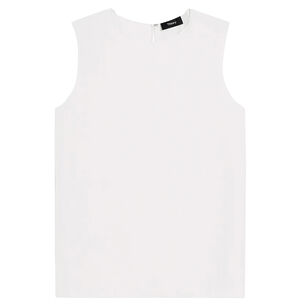 Modern Straight Silk Shell Top