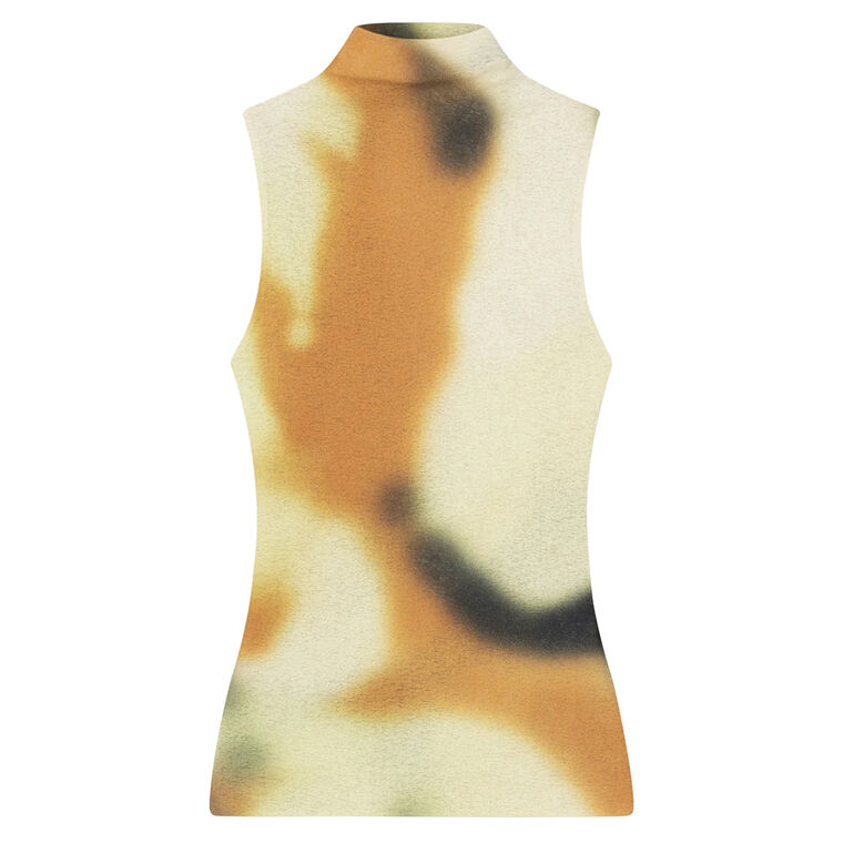 Annyka Printed Mesh-Jersey Tank Top image number null