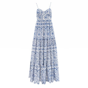Mariana Sleeveless Eyelet Maxi Dress