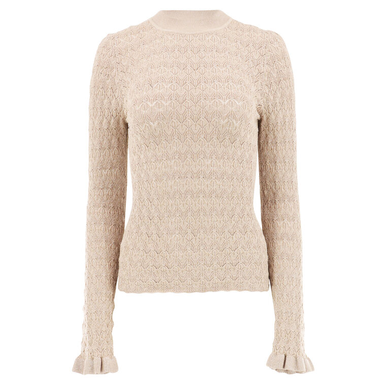 Ruby Knit Long Sleeve Top image number null