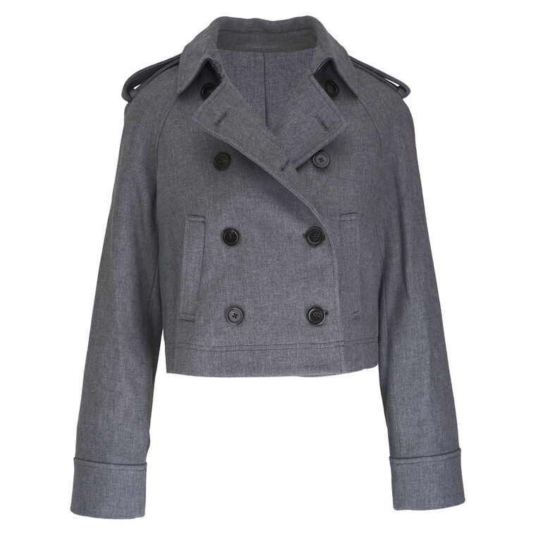 Conneley Cropped Trench Coat image number null