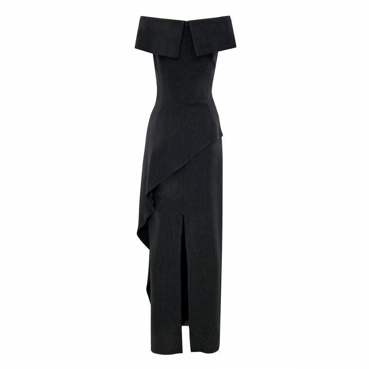 Ultra-Peplum Off Shoulder Gown image number null