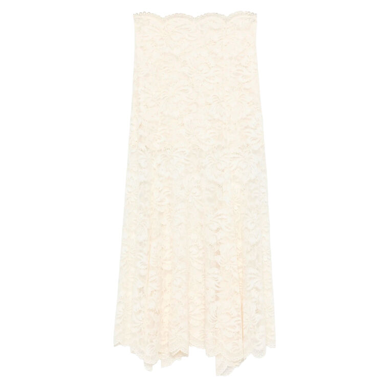 Flared Hem Lace Maxi Skirt image number null
