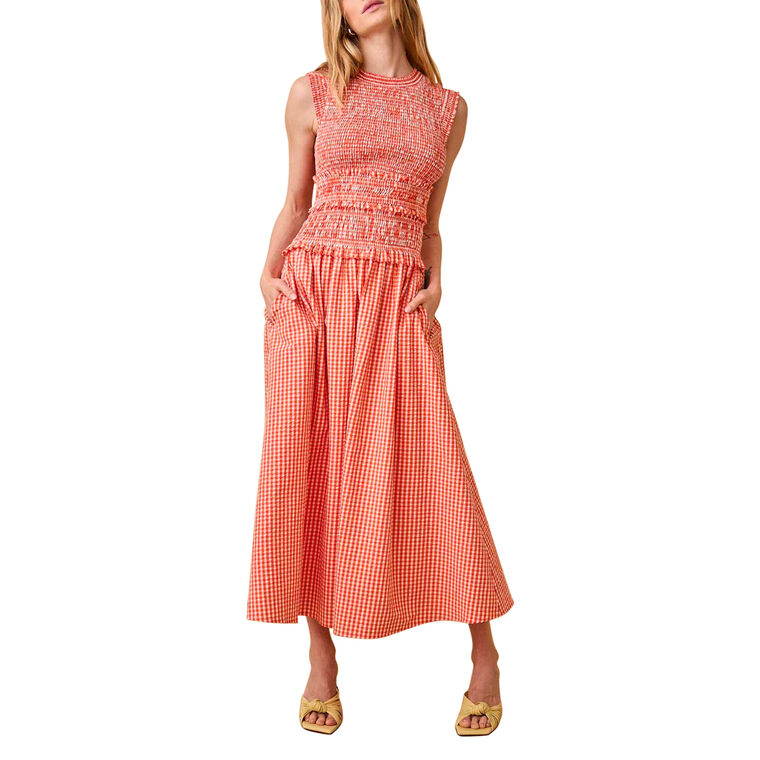 Louis Gingham Dress image number null