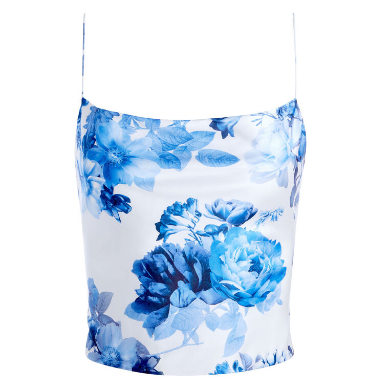 Valentina Draped Cropped Corset Top image number null