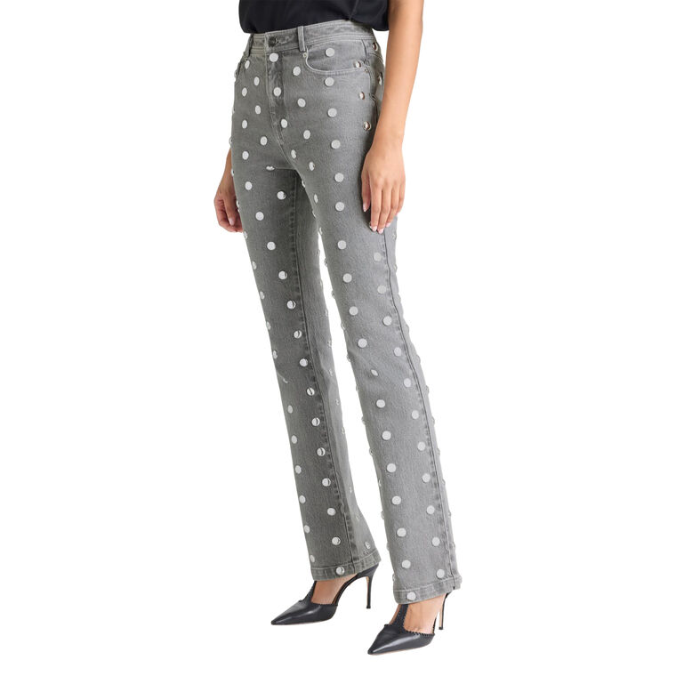 Sammy Studded Denim Jeans image number null