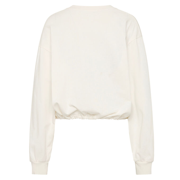 Drawstring Long Sleeve Top image number null