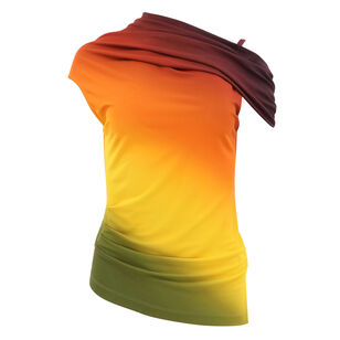 Off Shoulder Ombre Jersey Top
