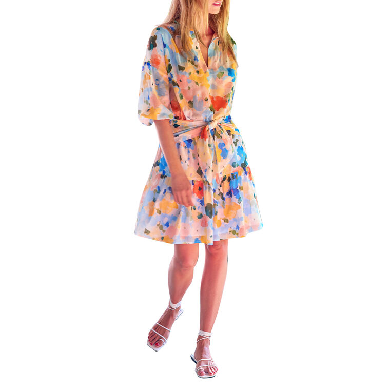 Coco Tie-Waist Mini Dress image number null