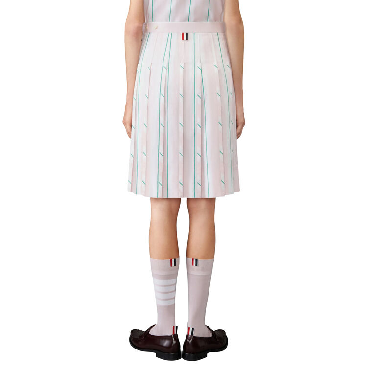 Bermuda Length Classic Pleated Mini Skirt image number null