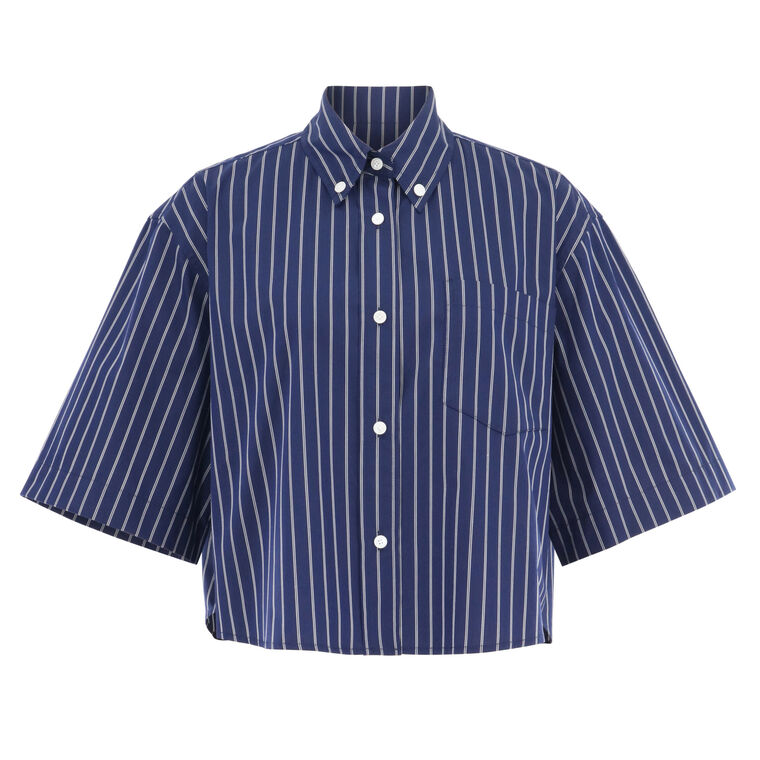 Ember Cropped Button Down Shirt image number null