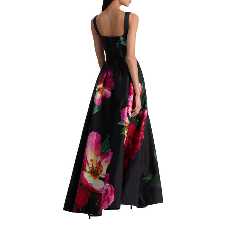Tarrie Sleeveless Curved Drop Waist Maxi Dress image number null