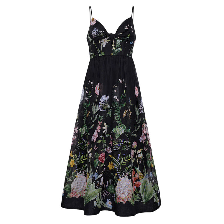 Pero Sleeveless V-Neck Midi Dress image number null