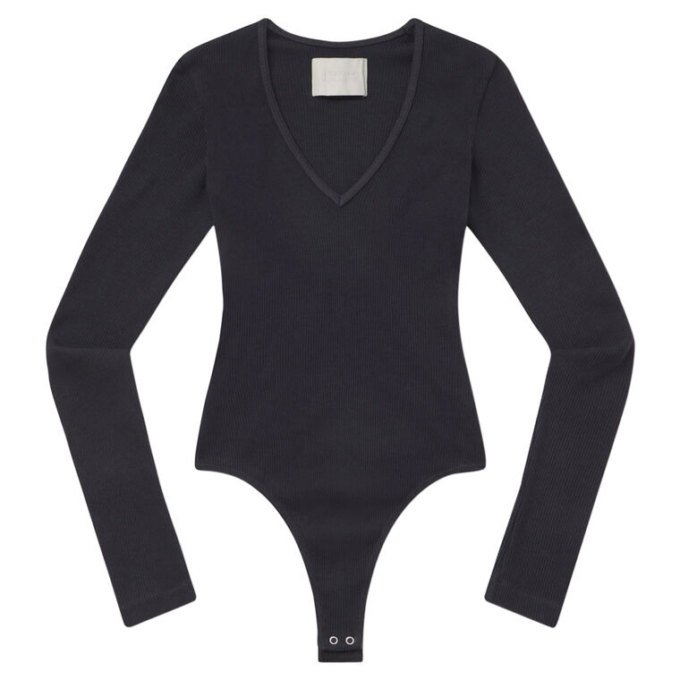Helsa Deep V Bodysuit image number null