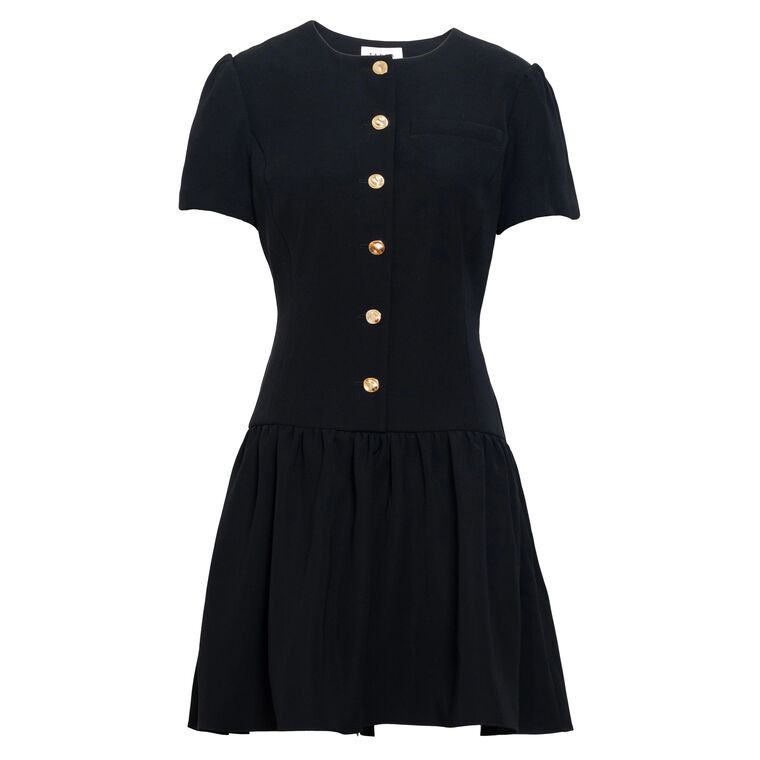 Ripley Short Sleeve Button-Front Mini Dress image number null