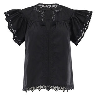 Effie Flutter Sleeve Top