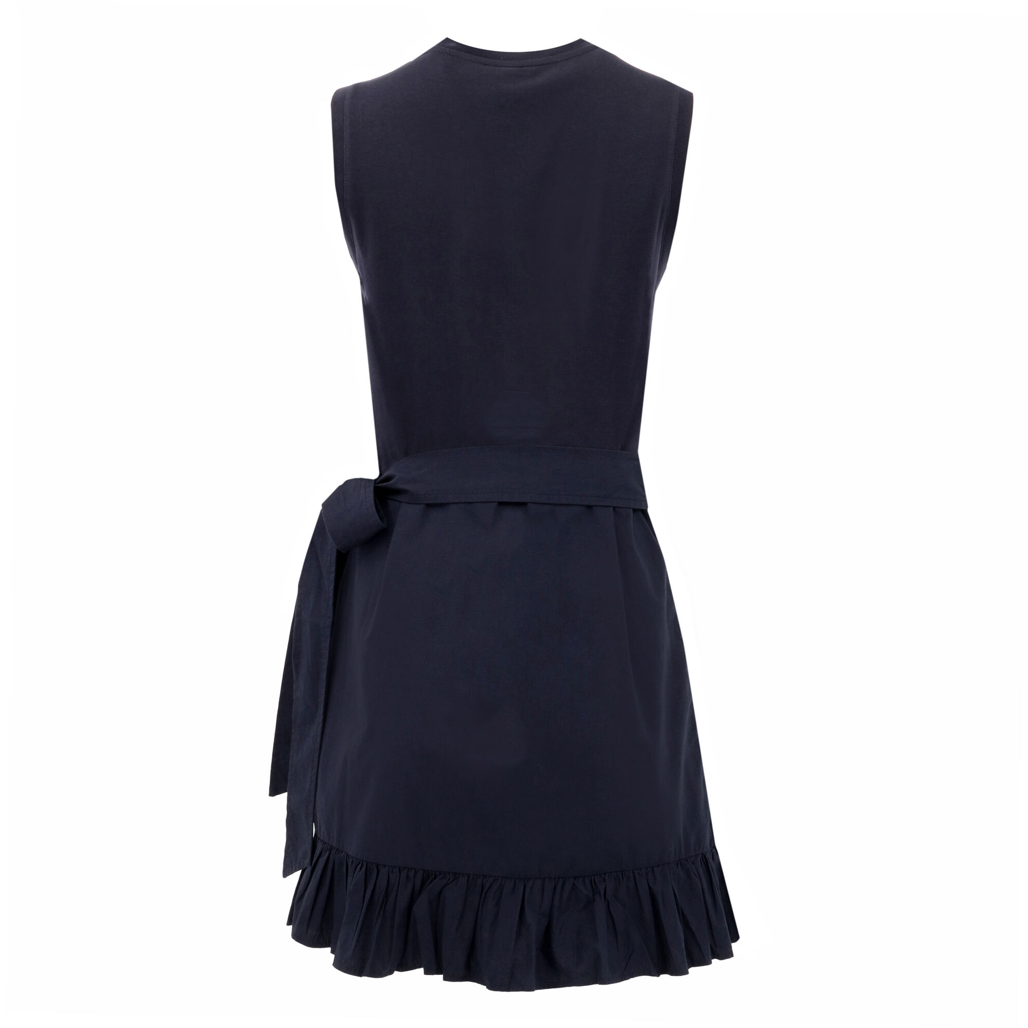 Mahlia Cotton-Blend Tie-Waist Mini Dress