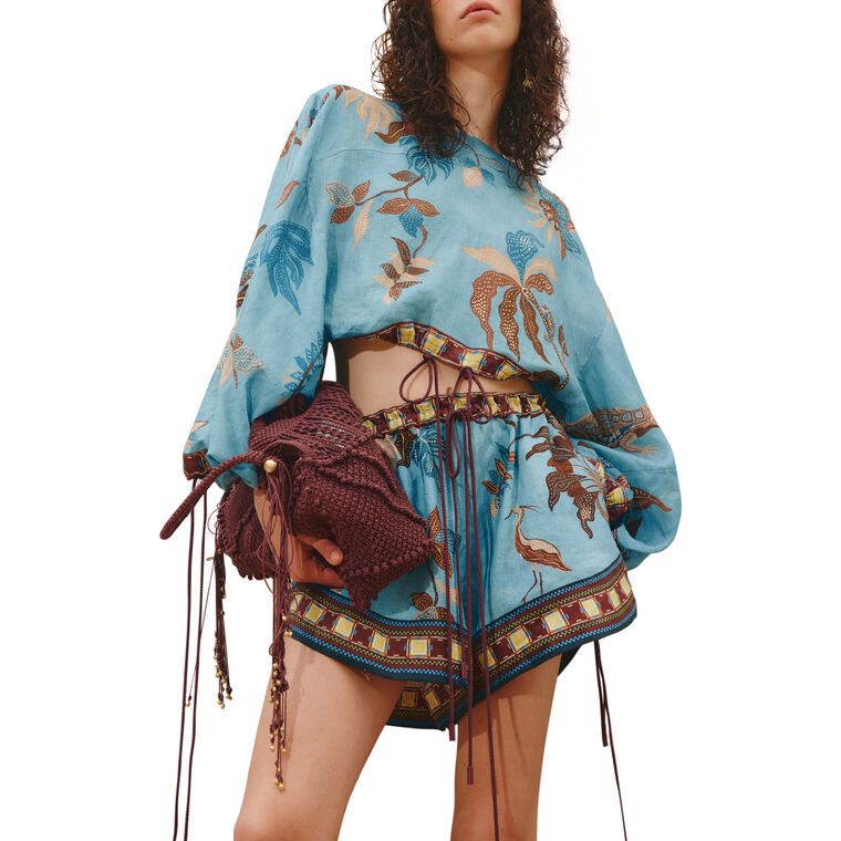 Georgie Long Sleeve Drop Shoulder Top image number null