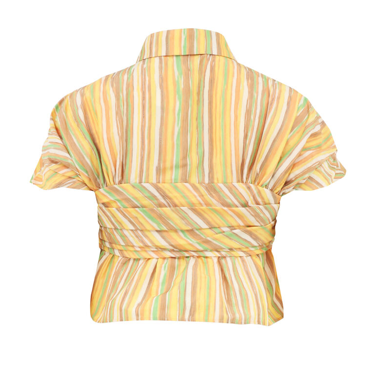 Arya Short Sleeve Stripe Top image number null