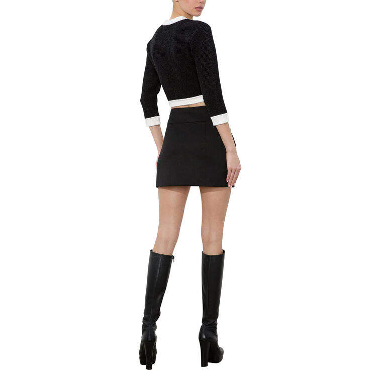 Claira Cropped Button Front Cardigan image number null