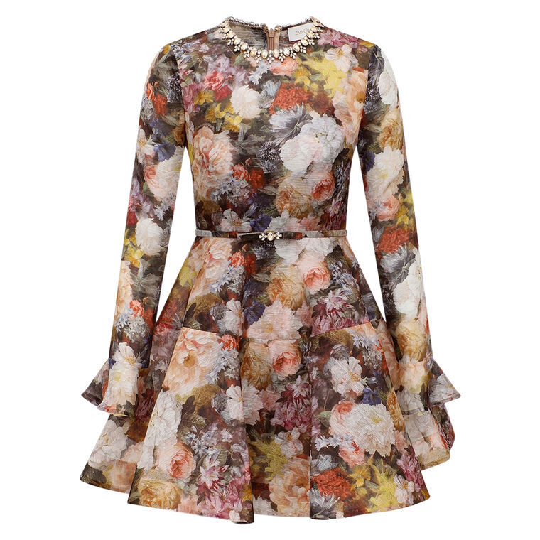 Alchemy Long Sleeve Peplum Mini Dress image number null