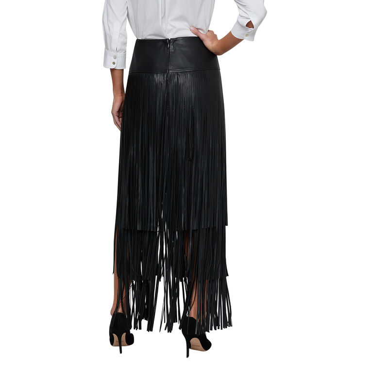 Karoline Maxi Fringe Skirt image number null