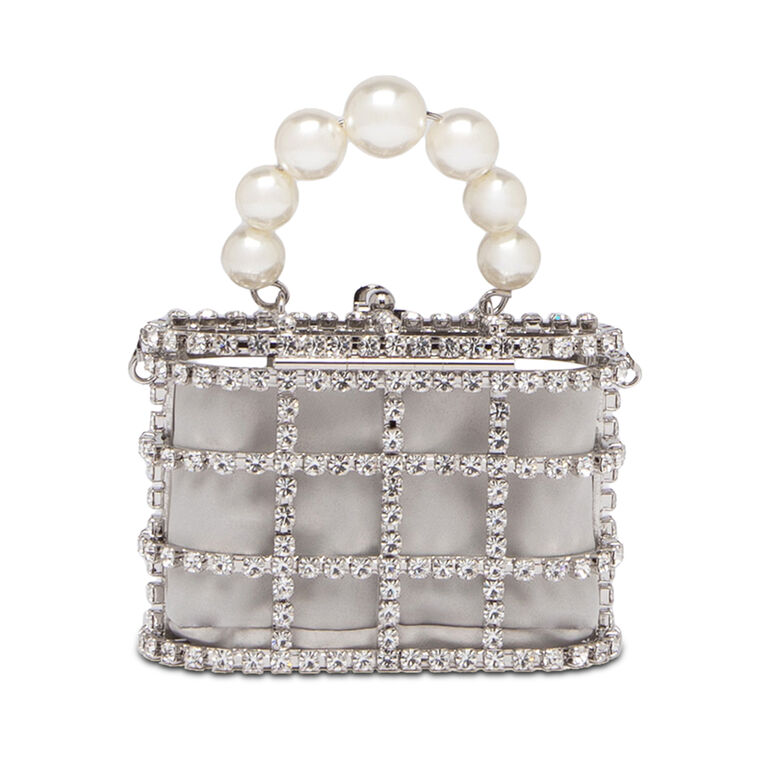 Holli Pocket Crystal Top Handle Bag image number null