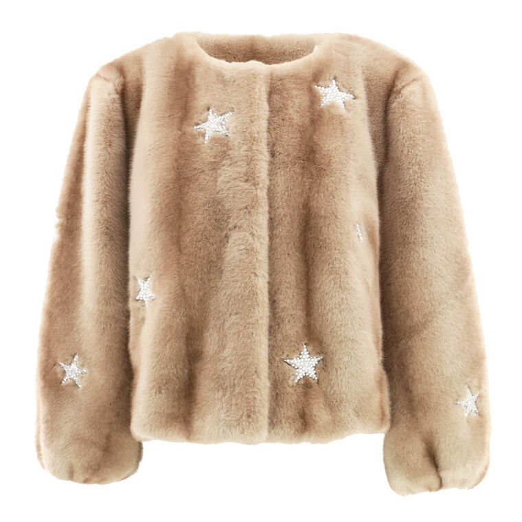 Mixed Star Faux Mink Benson Coat image number null