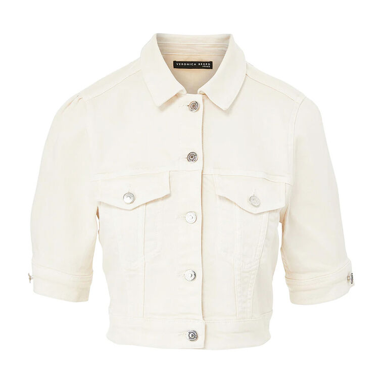 Raina Short Sleeve Denim Jacket image number null
