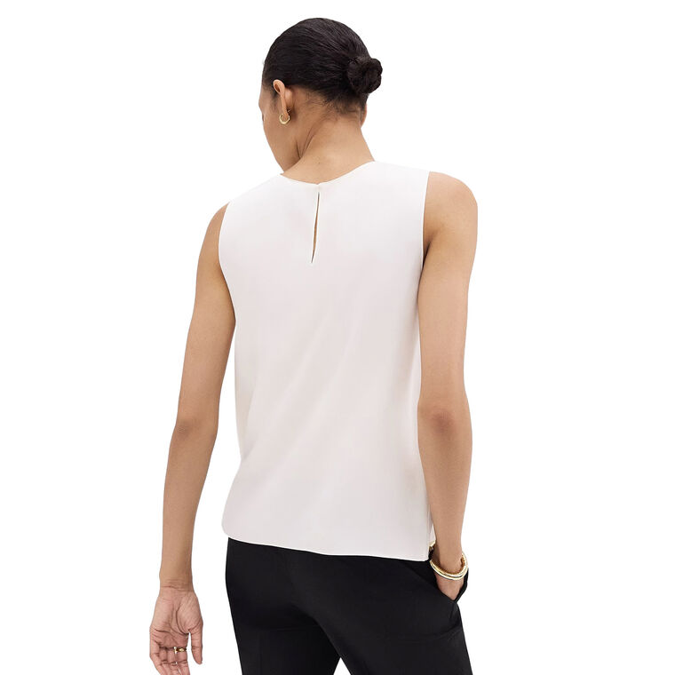 Modern Straight Silk Shell Top image number null