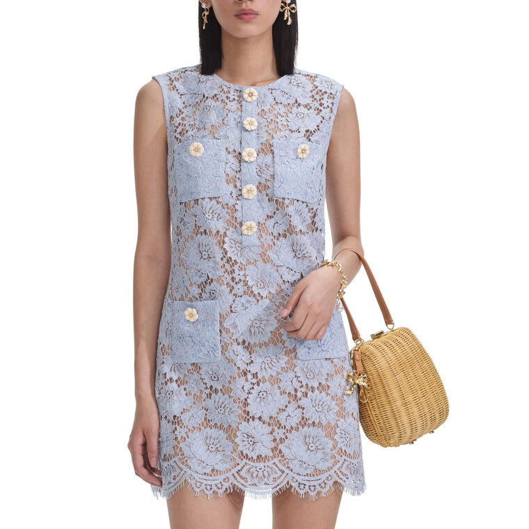 Fine Lace Mini Dress image number null