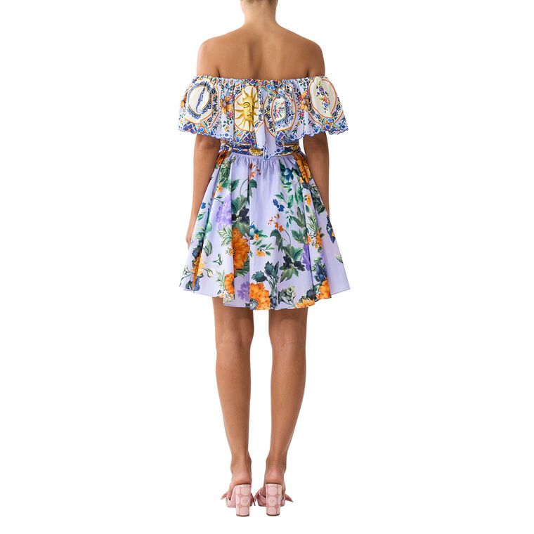 Shoulder Frill Short Dress image number null