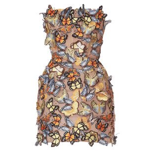 Bella 3D Butterfly Maraya Strapless Mini Dress