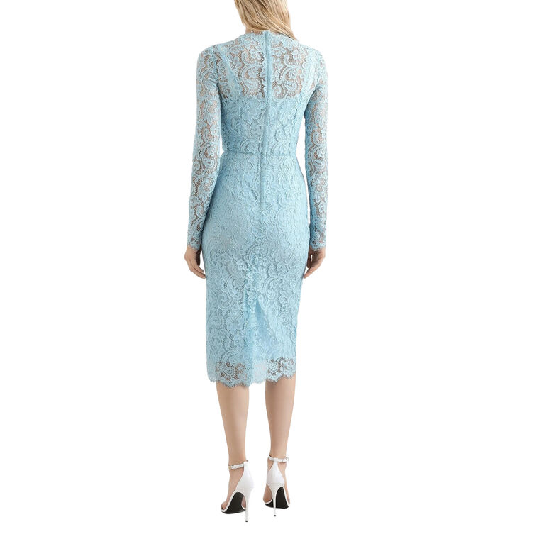 Long Sleeve Lace Midi Dress image number null