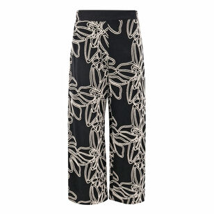 Embroidered Linen Pant