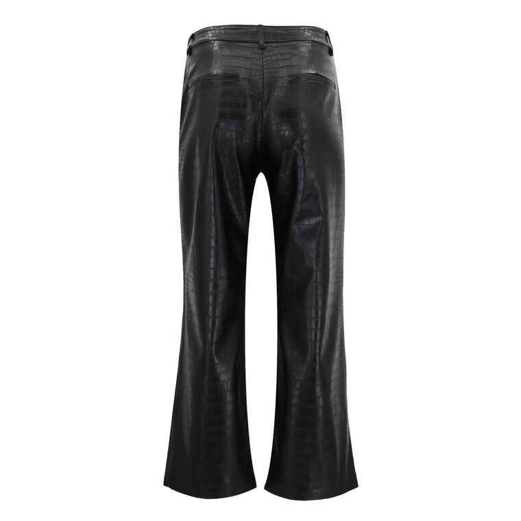 Bronte Vegan Leather Crocodile Embossed Pant image number null