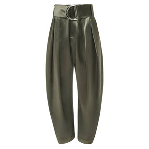 Pleated D-Ring High Rise Trouser