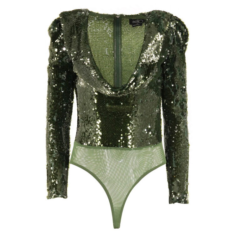 Bossa Sequin Bodysuit image number null