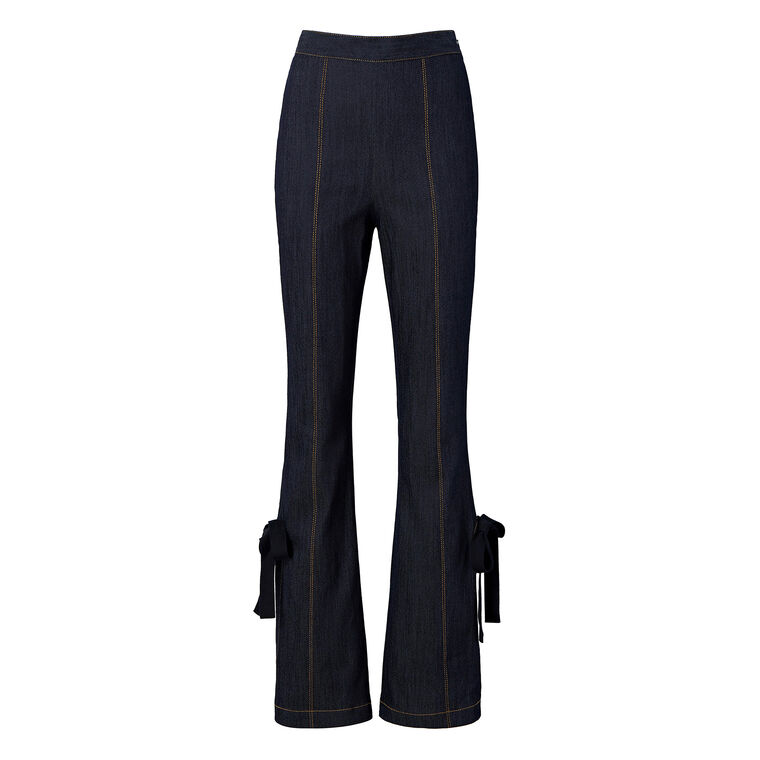 Long Lou High-Rise Stretch Flare Slit Jean image number null