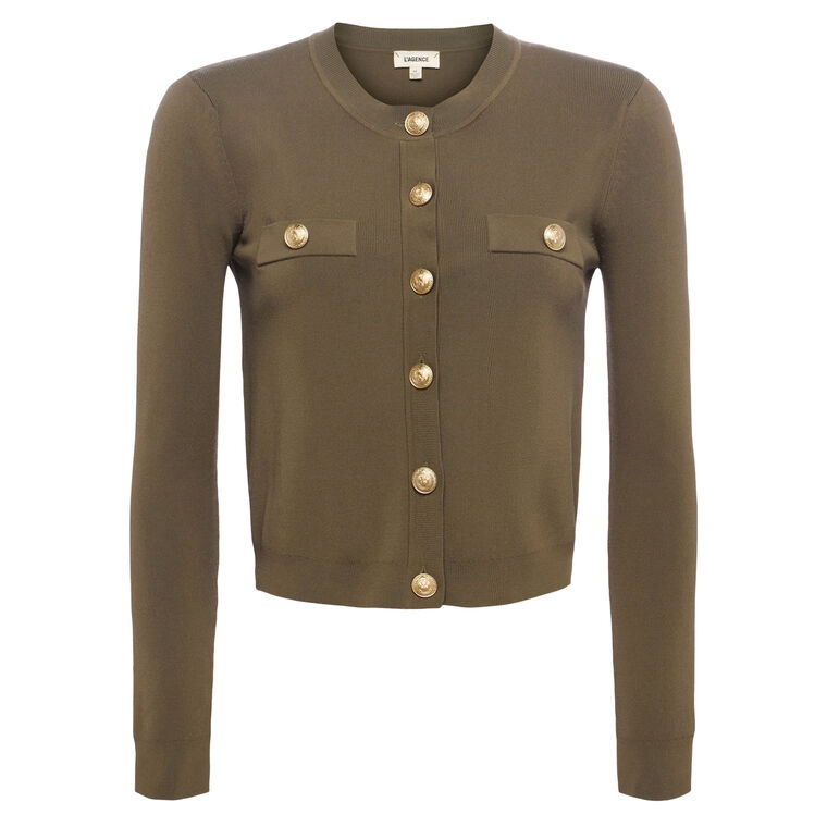 Toulouse Crop Crewneck Cardigan image number null