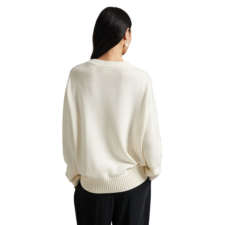 Polo Bear Long Sleeve Cotton Crewneck Pullover Sweater image number null