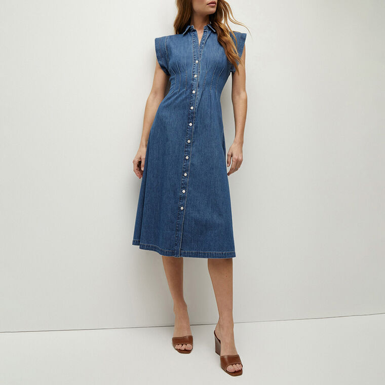 Ruben Denim Midi Dress image number null