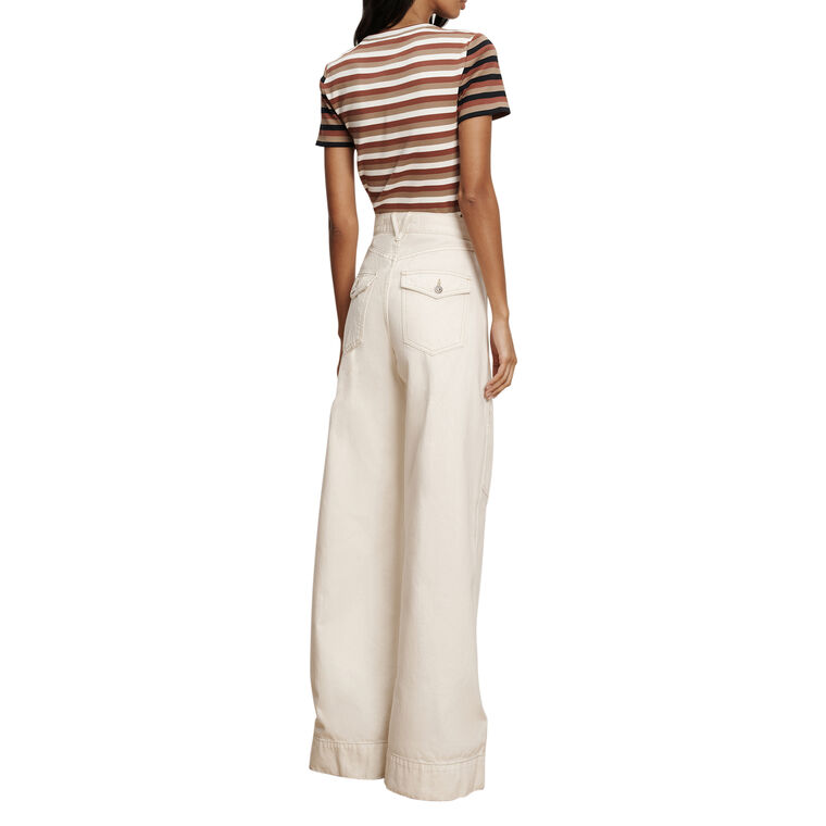 Pruitt Striped Short Sleeve Ribbed T-Shirt image number null