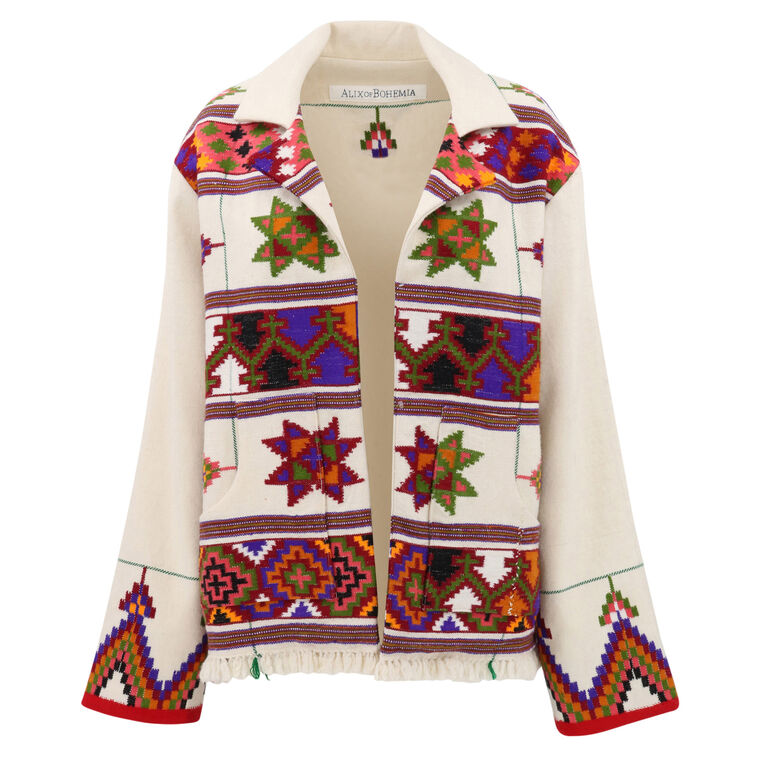 Western Tiger Eye Blanket Jacket image number null